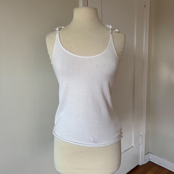 MAISON MARTIN MARGIELA MM6 WHITE TANK TOP CAMI SZ S - Picture 1 of 8